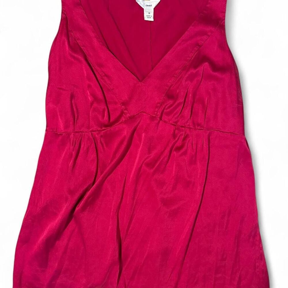 Talbots Bright Pink 96% Silk Y2K Blouse